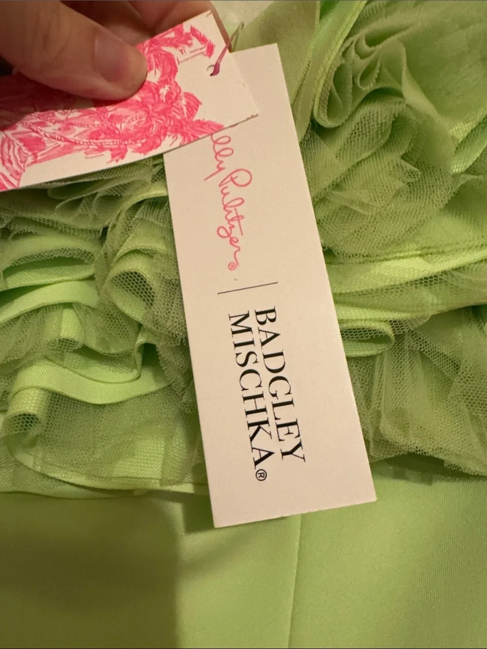 Lilly Pulitzer x Badgley Mischka Fritzi Dress - Iced Jade - Picture 4 of 8